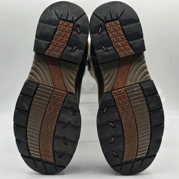 Ariat Work Boots Womens Size 10 Brown Leather Western Safety Toe 10015405 - Picture 5 of 13